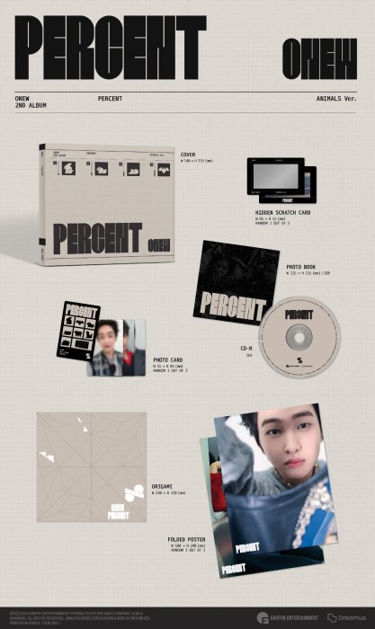 onew-percent-digipack-animals
