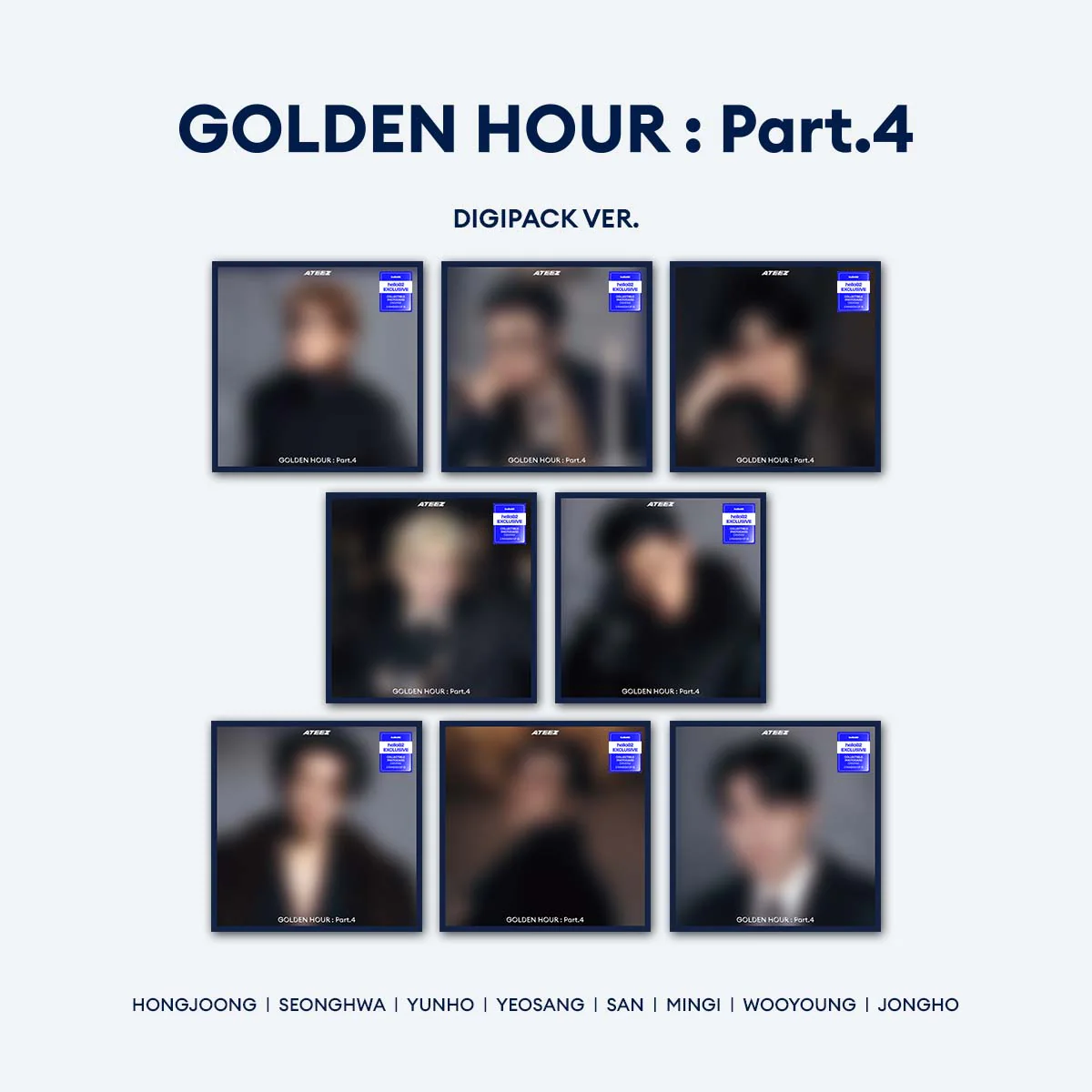 ATEEZ GOLDEN HOUR : Part. 4 Digipack hello82 exclusive ver